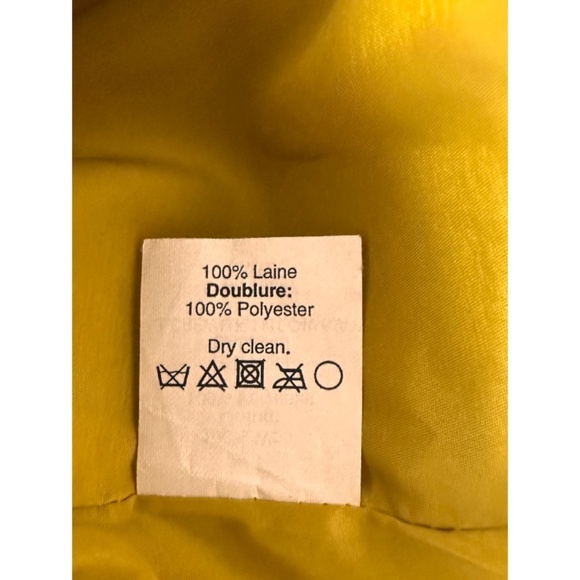 J-Crew #2  Yellow Lined Pencil Skirt w/ Back Split, 10p - Picture 10 of 12